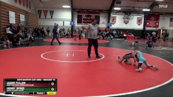 Bracket 13 lbs Semifinal - Jager Fuller, Fort Madison Wrestling Club vs Henry Spree, Davis County Elite