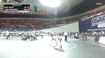 4A Boys 120 lbs Cons. Round 2 - Cael Stevenson, Sweet Home Boys vs Leroy Mixon, Estacada Boys