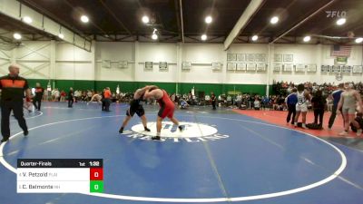 285 lbs Quarterfinal - Vincent Petzold, Plainedge vs Chris Belmonte, New Hartford-sv-up