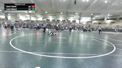 80 lbs Quarterfinal - Zack Travis, Rabbit Wrestling Club vs Liam French, Cavalier Wrestling Club