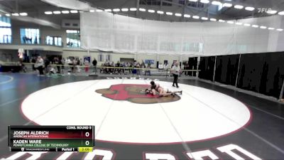 133 lbs Cons. Round 5 - Joseph Aldrich, American International vs Kaden Ware, Pennsylvania College Of Technology