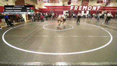 125 lbs 3rd Place Match - Hannah Villareale, San Mateo vs Scarlett Renwick, Matilda Torres