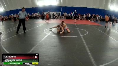 96 lbs Round 1 (6 Team) - Aaron Szumowski, Buxton vs Callie Trail, Brawler Elite