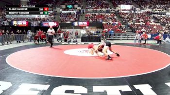 1st Place Match - Timothy Schmidt, Lincoln County (Eureka) vs Blaine VanDyke, Conrad