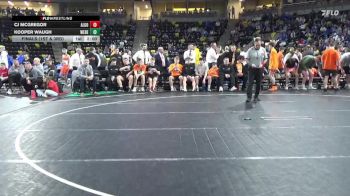 138 lbs Finals (1st & 3rd) - Elijah Wilhite, Algona vs Rylan Gaul, West Delaware, Manchester