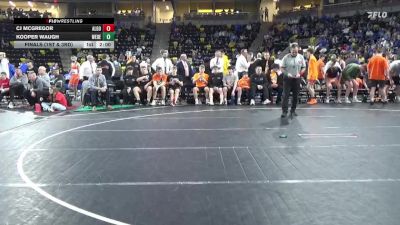 138 lbs Finals (1st & 3rd) - Elijah Wilhite, Algona vs Rylan Gaul, West Delaware, Manchester