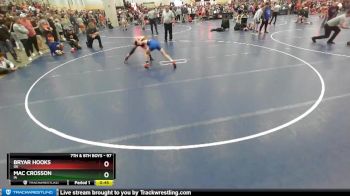 97 lbs Champ. Round 1 - Bryar Hooks, OK vs Mac Crosson, IA