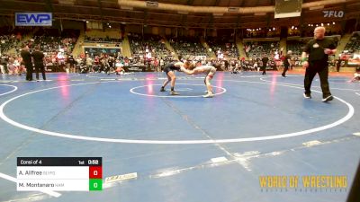 88 lbs Consi Of 4 - Ashton Allfree, SlyFox Wrestling Academy vs Mateo Montanaro, Hamma Shack