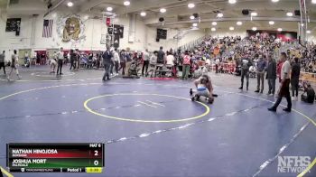 106 lbs Cons. Round 3 - Joshua Mort, Palmdale vs Nathan Hinojosa, Burbank