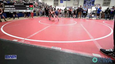 100 lbs Round Of 16 - Jared Smith, Ponca City Wildcat Wrestling vs Cooper Keys, Tahlequah Wrestling Club