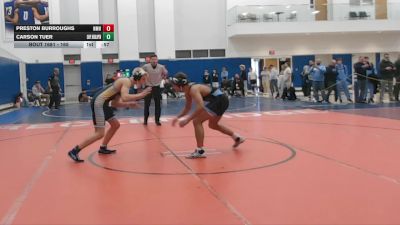 165 lbs Cons. Round 4 - Preston Burroughs, Northfield Mt Hermon vs Carson Tuer, Cape Henlopen