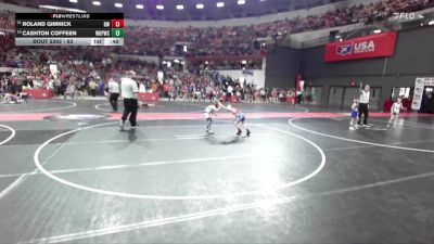 63 lbs Cons. Round 3 - Roland Gimnick, BYA Wrestling vs Cashton Coffeen, West De Pere Wrestling Club