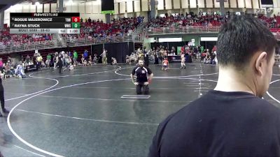 58-63 lbs Cons. Round 1 - Rogue Majerowicz, The Best Wrestler vs Rayna Stuck, Wahoo Wrestling Club