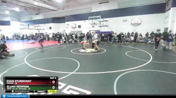 150 lbs Champ. Round 2 - Evan Sturdivant, Prairie vs Elijah Newman, West Valley Spokane