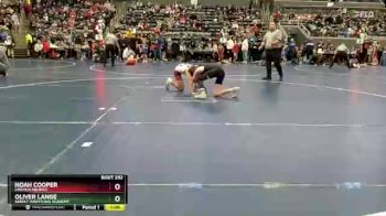 100 lbs Quarterfinal - Noah Cooper, Lincoln Squires vs Oliver Lange, Sebolt Wrestling Academy