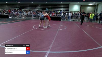 118 lbs Round Of 32 - Hannah Henderson, MO vs Camille Schult, IA