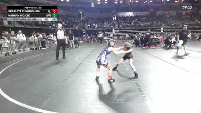 60 lbs Quarterfinal - Scarlett Cunningham, F.l.o.w. vs Hannah Wojcik, Upper Township