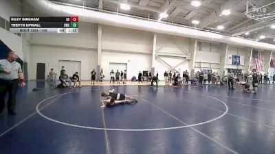 106 lbs Cons. Round 3 - Riley Bingham, Ridgeline Riverhawks vs Trevyn Upwall, Champions Wrestling Club