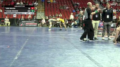 2A-144 lbs 7th Place Match - Chase Krantz, Assumption, Davenport vs Ben Walsh, Sergeant Bluff-Luton