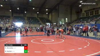 160 lbs Semifinal - Adan Gonzalez, Unattached vs Brock Hacker, Level Up