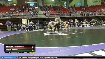 138 lbs Semis & Wb (16 Team) - Tyson Brown, Blair vs Brayden Kreikemeier, Bennington