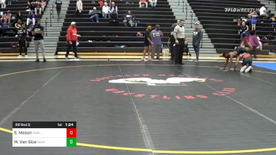 115 lbs Prelims - Stephan Mason, Marlboro Mustangs vs Matthew Van Sice, NOVA Wrestling Club