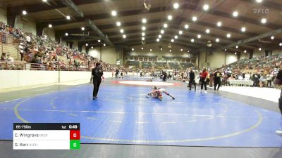 65-75 lbs Consolation - Charlotte Wingrove, Backyard Bullies Wrestling Club vs Grace Kerr, Alpha Wrestling Club