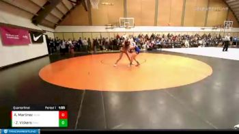 110 lbs Quarterfinal - Zoe Vickers, Oakland vs Ariana Martinez, West Albany