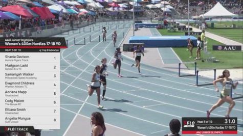 2026 AAU Junior Olympic Games - Youth Girls' 400m Hurdles, Prelims 5 - Age 17-18