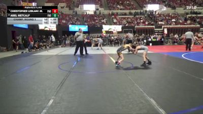 66 lbs Champ. Round 1 - Christopher LeBlanc Jr., Powell Wrestling Club vs Abel Metcalf, Forsyth Wrestling Club