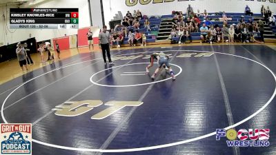 52-56 lbs Round 2 - Gladys King, Knoch vs Kinsley Knowles-Rice, CKW