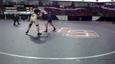 285 lbs 1st Place Match - Kollin Bailey, Rocky Mountain vs Oliver Byrns, Capital