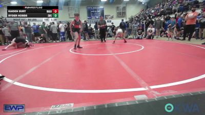 86 lbs Rr Rnd 2 - Kaiden Burt, Wagoner Takedown Club vs Ryder Hobbs, Salina Wrestling Club