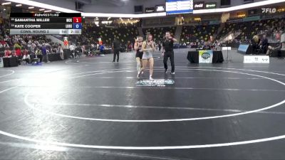 110 lbs Cons. Round 2 - Kate Cooper, Lindenwood University vs Samantha Miller, McKendree University