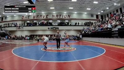 285 lbs Quarters & 1st Wb (16 Team) - Dalton Russell, Gordon Lee vs Dakota Malone, Toombs County