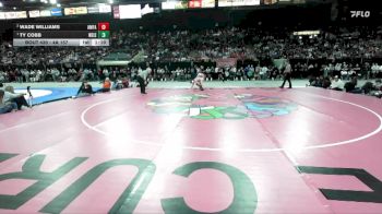 4A 157 lbs 1st Place Match - Ty Cobb, Weiser vs Wade Williams, American Falls