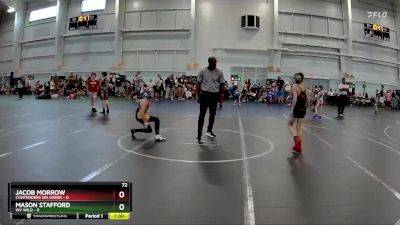 72 lbs Round 3 (8 Team) - Mason Stafford, WV Wild vs Jacob Morrow, Contenders WA Green