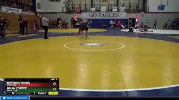 220 lbs Quarterfinal - Brayden Young, Churchill vs Brian Cortez, Eagle Point