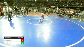 53 lbs Round Of 16 - Korey Soden, Central Youth Wrestling vs Cameron Leh, Buxton