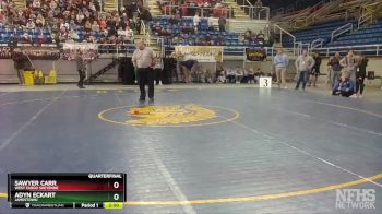 160 lbs Quarterfinal - Adyn Eckart, Jamestown vs Sawyer Carr, West Fargo Sheyenne