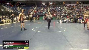 2A 132 lbs Cons. Round 3 - Trey Swaney, Wheatmore vs Jensen Miller, Southwest Onslow