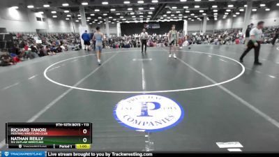 113 lbs Cons. Round 3 - Richard Tanori, Mustang Wrestling Club vs Nathan Reilly, 512 Outlaw Wrestling