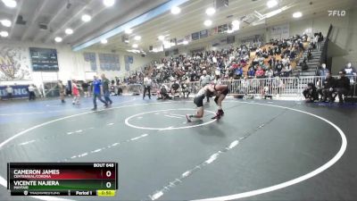 150 lbs Cons. Round 4 - Cameron James, Centennial/Corona vs Vicente Najera, Mayfair