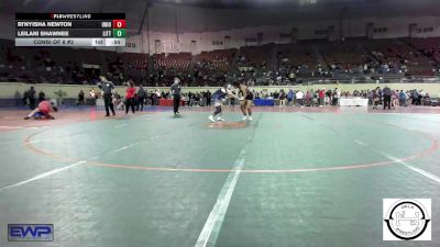 200 lbs Consi Of 8 #2 - Ri'Nyisha Newton, Union Girls JH vs Leilani Shawnee, Little Axe Takedown Club