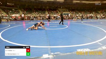 76 lbs Consi Of 16 #2 - Abel Fisher, Sebolt Wrestling Academy vs Gage Richardson, Storm Wrestling Center