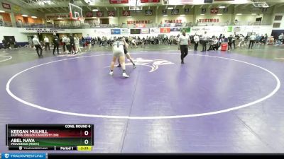 174 lbs Cons. Round 6 - Keegan Mulhill, Eastern Oregon University (OR) vs Abel Nava, Providence (Mont.)