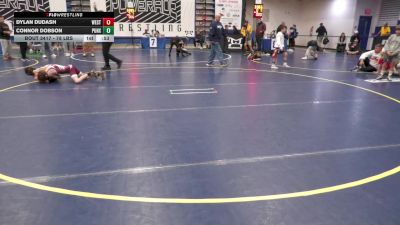 78 lbs Consy 7 - Dylan Dudash, West Middlesex vs Connor Dobson, Punxsutawney