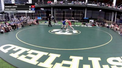 115 lbs Hannah Lopez, Oklahoma vs Jessa Joiner, Missouri