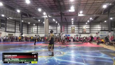 126 lbs Round 1 (4 Team) - Justin Travers, MOORE COUNTY BRAWLERS - GOLD vs Hayden Mayo, GROUND UP USA