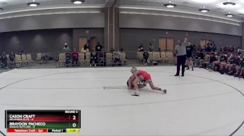 109 lbs Round 3 (8 Team) - Braydon Pacheco, Kansas Rattlers vs Cason Craft, Oklahoma Elite